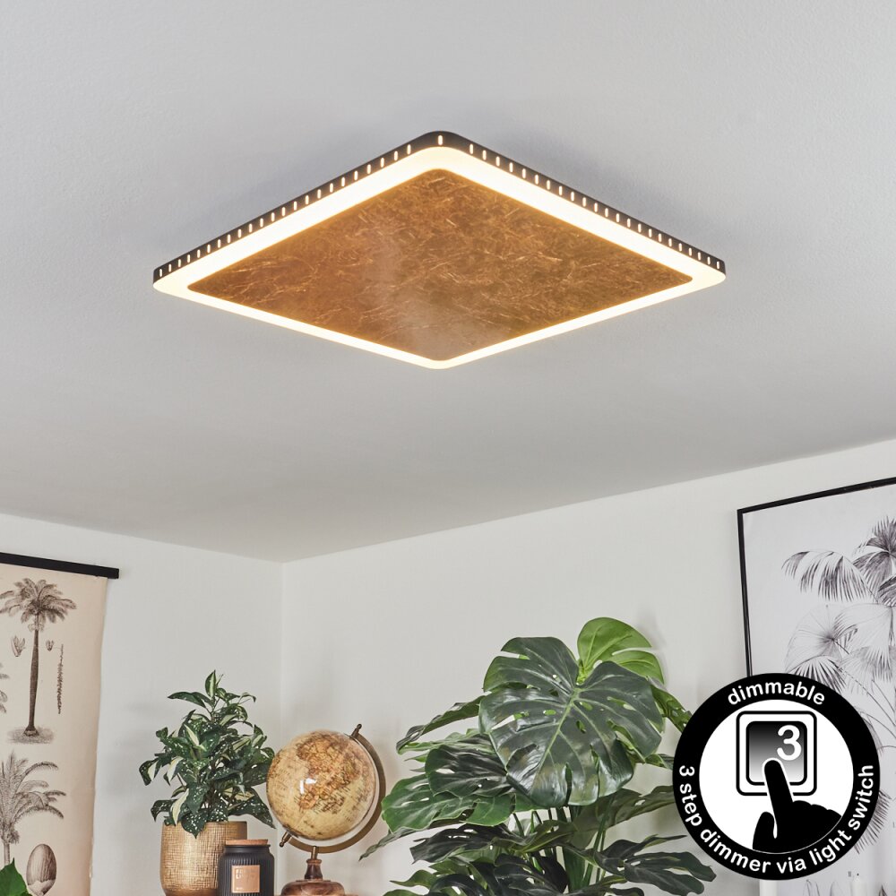 Plafonnier Guacacallo LED Or, Noir, Blanc, 1 lumière main product photo