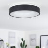 Plafonnier Playas LED Noir, Blanc, 1 lumière