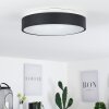 Plafonnier Playas LED Noir, Blanc, 1 lumière