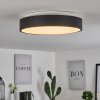 Plafonnier Playas LED Noir, Blanc, 1 lumière