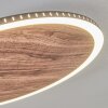 Plafonnier Rocha LED Brun, Couleur bois, Noir, 1 lumière