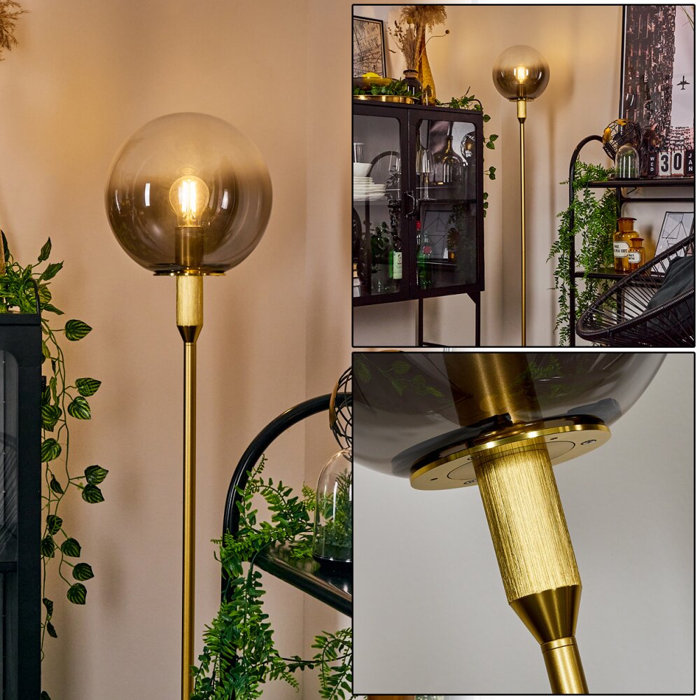 Lampadaire Berle Or, 1 lumière main product photo