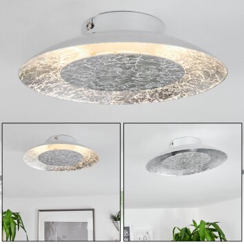 Plafonnier Merlo LED Argenté, 1 lumière