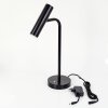 Lampe de table Dalheim LED Noir, 1 lumière