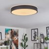 Plafonnier Samaira LED Blanc, 1 lumière, Télécommandes