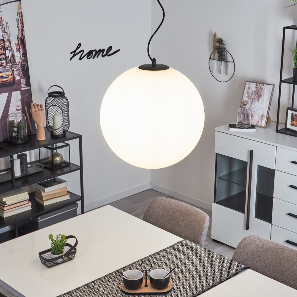 Suspension Karhia Noir, 1 lumière main product photo