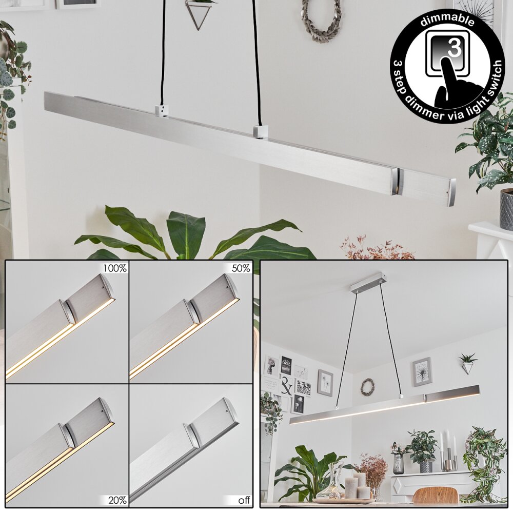 Suspension Kopila LED Aluminium, 1 lumière main product photo