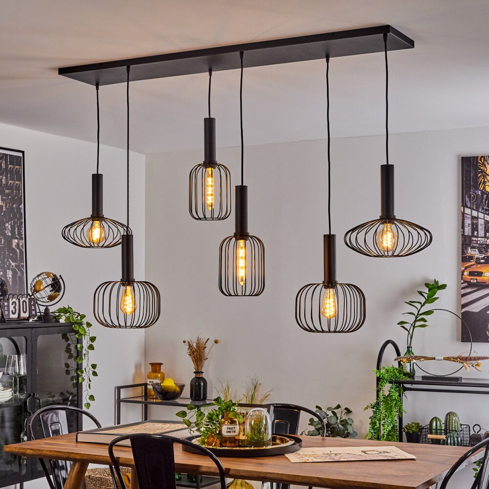 Suspension Turkhauta Noir, 6 lumières main product photo