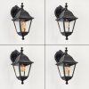 Applique murale d'extérieur Halla Noir, 1 lumière