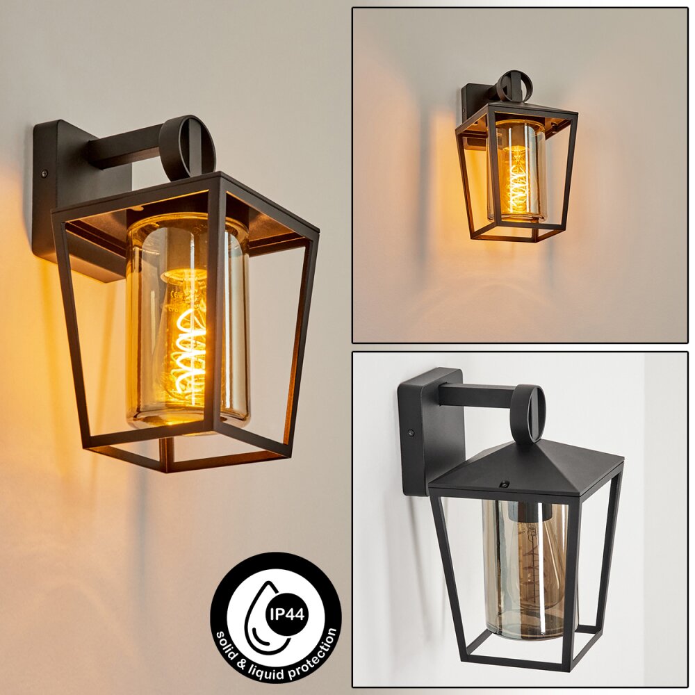 Applique murale d'extérieur Heinonen Noir, 1 lumière main product photo