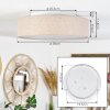 Plafonnier Jakkila LED Blanc, 1 lumière