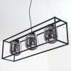 Suspension Elvange Noir, 3 lumières