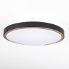 Plafonnier Kelva LED Vieux laiton, Noir, Blanc, 1 lumière