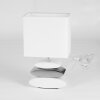 Lampe de table Berghamn Argenté, Blanc, 1 lumière Lampe de table Berghamn Argenté, Blanc, 1 lumière