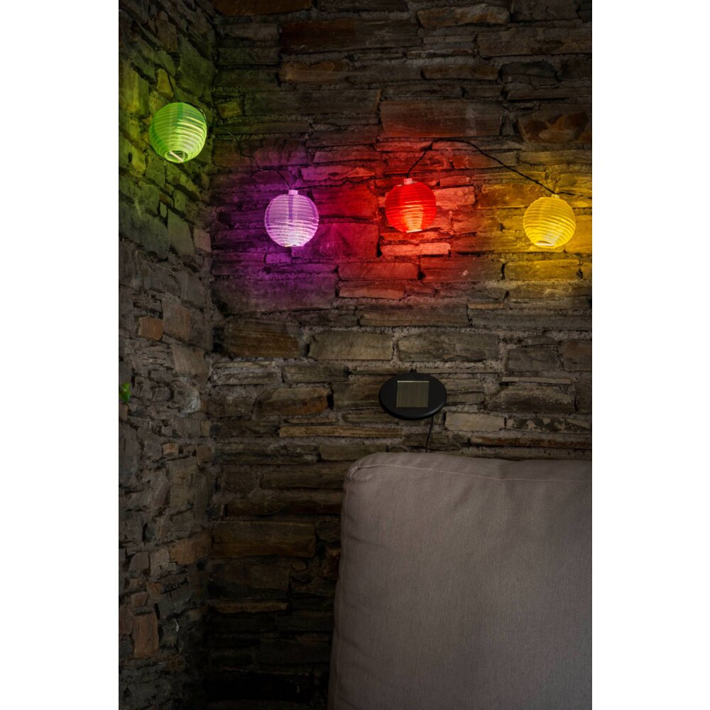 guirlande lumineuse solaire Eglo DOTS LED Noir 47339