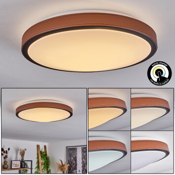 Plafonnier Kelva LED Blanc, 1 lumière