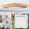 Plafonnier Sobredo LED Blanc, 1 lumière