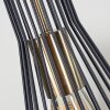 Suspension Samorinha Laiton, Noir, 3 lumières
