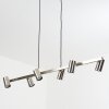 Suspension Zuoz Nickel mat, 6 lumières