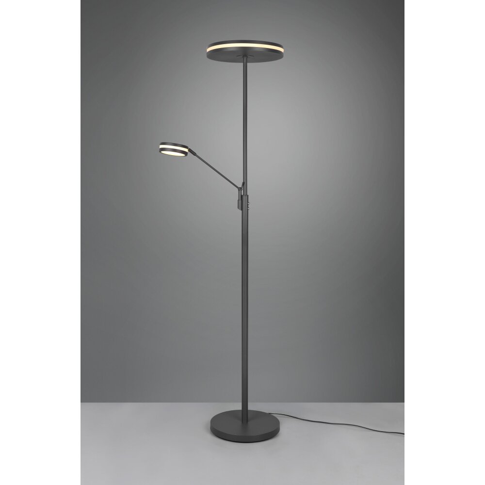 Lampadaire Trio Franklin LED Anthracite, 2 lumières main product photo
