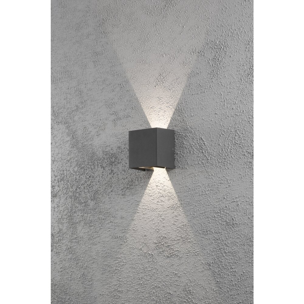 Applique murale Konstsmide Cremona LED Anthracite, 2 lumières main product photo