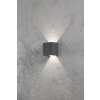 Applique murale Konstsmide Cremona LED Anthracite, 2 lumières