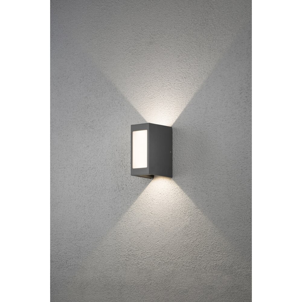 Applique murale Konstsmide Cremona LED Anthracite, 2 lumières main product photo