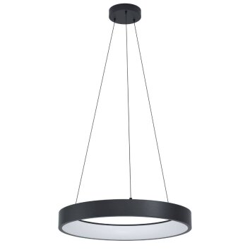 Suspension Eglo MARGHERA-Z LED Noir, 4 lumières, Changeur de couleurs