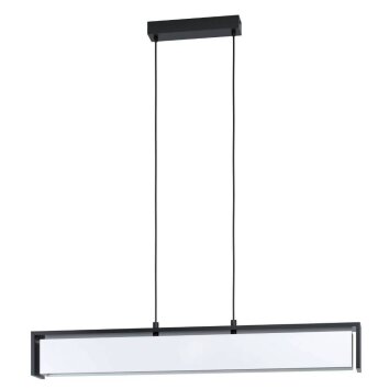 Suspension Eglo VALDELAGRANO-Z LED Noir, 1 lumière, Changeur de couleurs