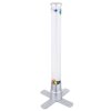 Lampe de table Globo MENDOZA LED Argenté, Transparent, 1 lumière, Changeur de couleurs