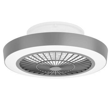Ventilateur de plafond Eglo SAZAN LED Noir, Blanc, 3 lumières