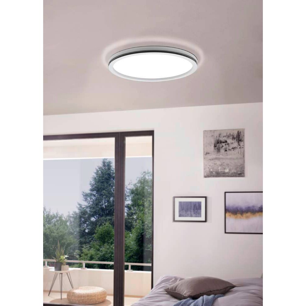 Plafonnier Eglo LAZARAS LED Blanc, 1 lumière, Changeur de couleurs main product photo