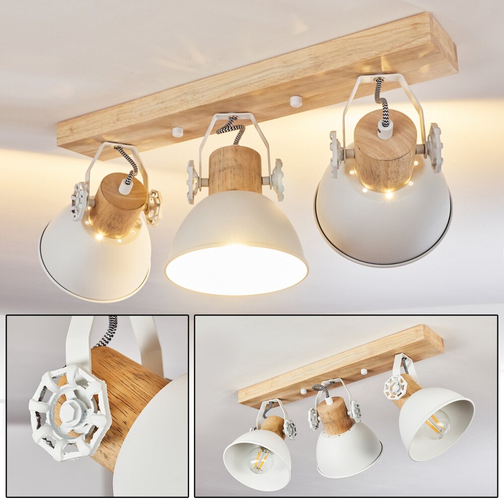 Plafonnier Orny Blanc, 3 lumières main product photo