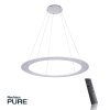 Suspension Paul Neuhaus PURE-COSMO LED Aluminium, 25 lumières, Télécommandes