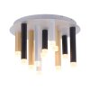 Plafonnier Paul Neuhaus PURE-GEMIN LED Aluminium, Noir, 12 lumières