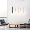 Suspension Paul Neuhaus PURE-GEMIN LED Aluminium, Laiton, Noir, 5 lumières