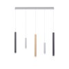 Suspension Paul Neuhaus PURE-GEMIN LED Aluminium, Laiton, Noir, 5 lumières