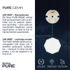 Lampadaire Paul Neuhaus PURE-GEMIN LED Aluminium, Noir, 1 lumière