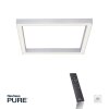 Plafonnier Paul Neuhaus PURE-LINES LED Aluminium, 1 lumière, Télécommandes