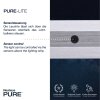 Suspension Paul Neuhaus PURE-LITE LED Acier inoxydable, 1 lumière