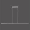 Suspension Paul Neuhaus PURE-LITE LED Acier inoxydable, 1 lumière