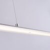 Suspension Paul Neuhaus PURE-LITE LED Acier inoxydable, 1 lumière