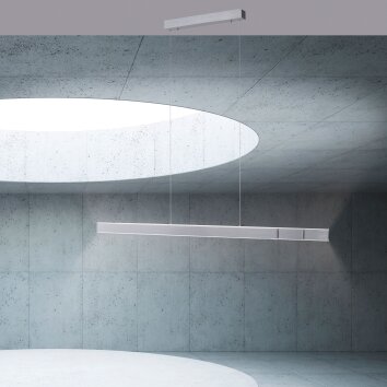 Suspension Paul Neuhaus PURE-LUME LED Aluminium, 6 lumières