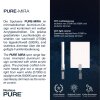 Plafonnier Paul Neuhaus PURE-MIRA LED Aluminium, 2 lumières, Télécommandes