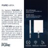 Plafonnier Paul Neuhaus PURE-MIRA LED Aluminium, 4 lumières, Télécommandes