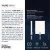 Plafonnier Paul Neuhaus PURE-MIRA LED Noir, 4 lumières, Télécommandes