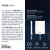 Applique murale Paul Neuhaus PURE-MIRA LED Noir, 2 lumières, Télécommandes