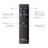Applique murale Paul Neuhaus PURE-MIRA LED Noir, 2 lumières, Télécommandes