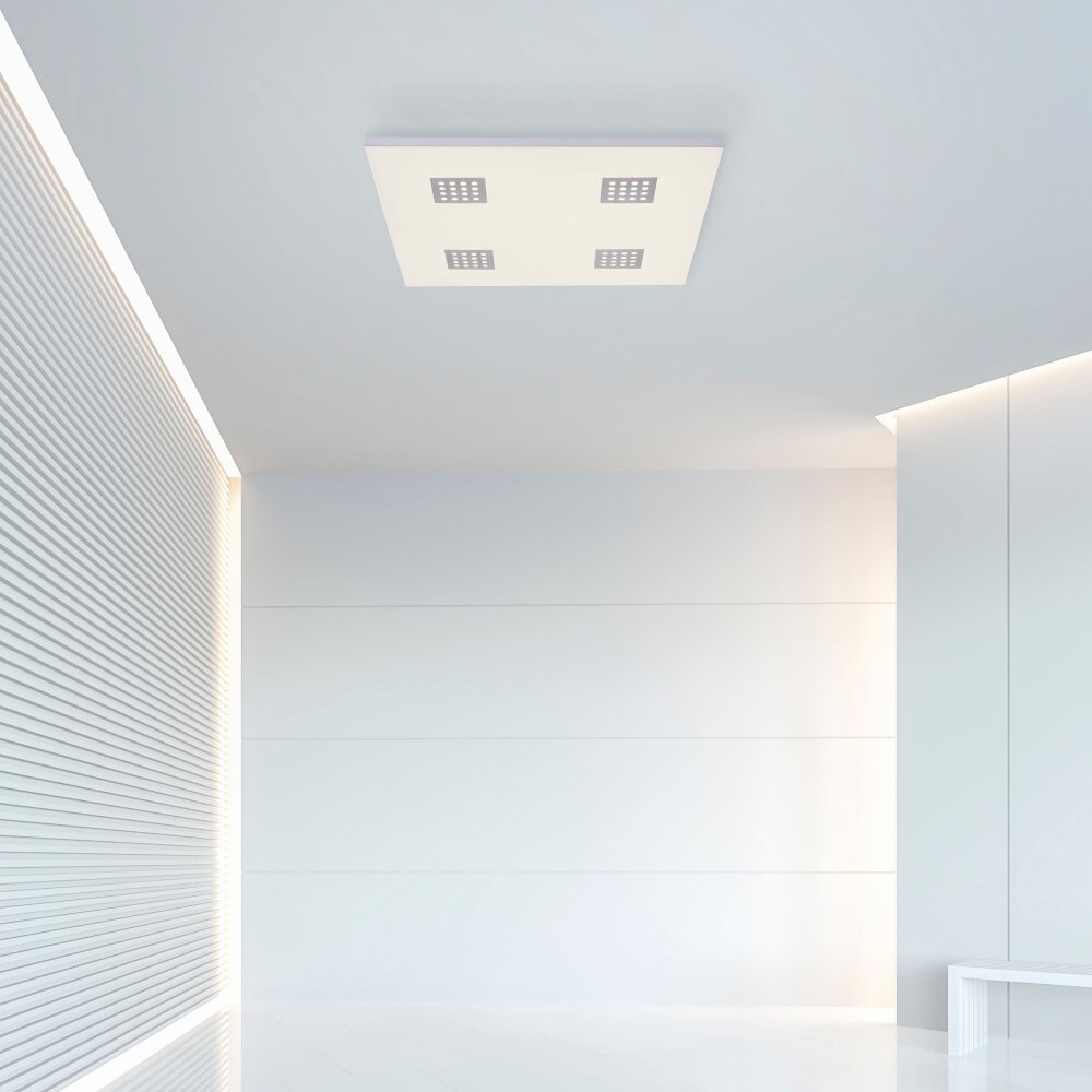 Plafonnier Paul Neuhaus PURE-NEO LED Aluminium, 4 lumières, Télécommandes main product photo