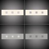 Plafonnier Paul Neuhaus PURE-NEO LED Aluminium, 3 lumières, Télécommandes